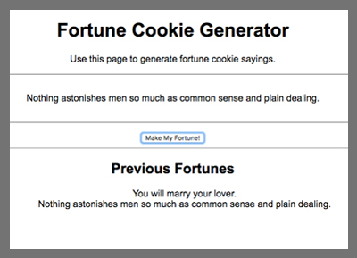 Fortune Cookie Generator DOM Manipulation Project